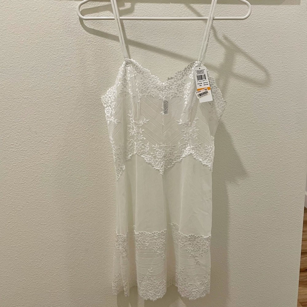 White lingerie chemise